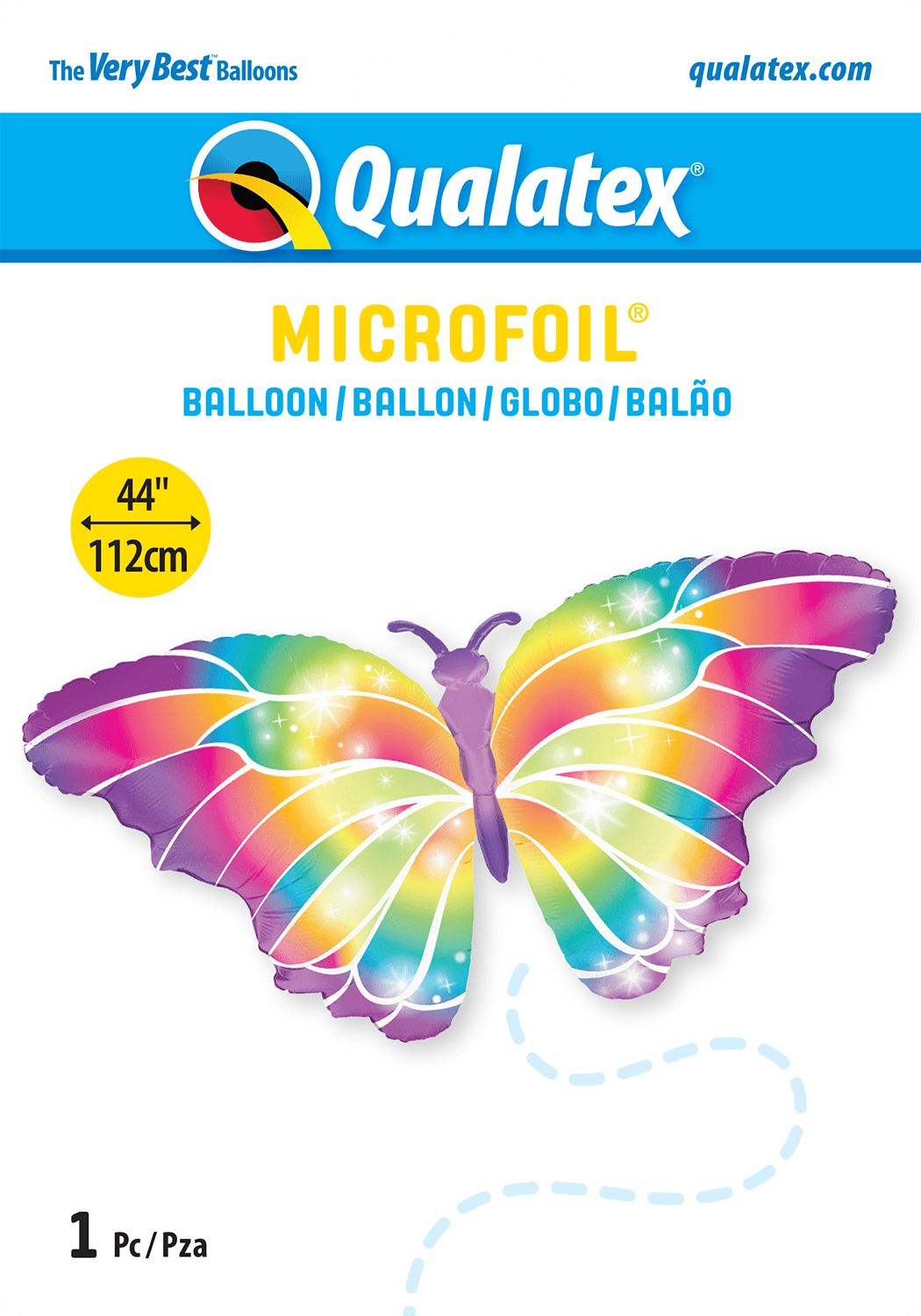 Qualatex Mylar & Foil Luminous Butterfly 35" Balloon