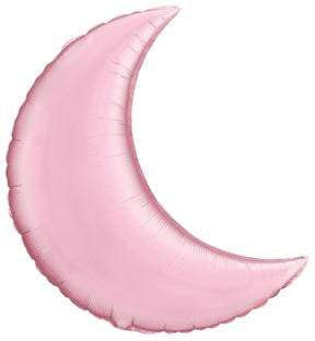 Qualatex Mylar & Foil Pearl Pink Crescent Moon 35″ Balloon