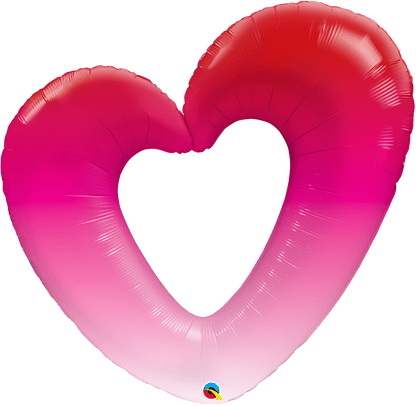 Qualatex Mylar & Foil Pink Ombre Heart 42″ Balloon