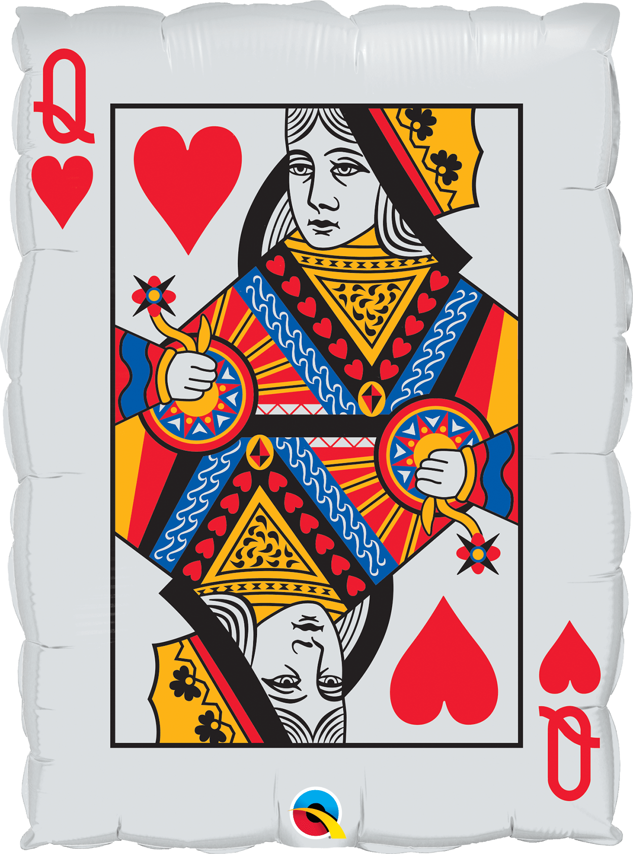 Qualatex Mylar & Foil Playing Card Queen of Hearts Ace of Spade 30″ Balloon