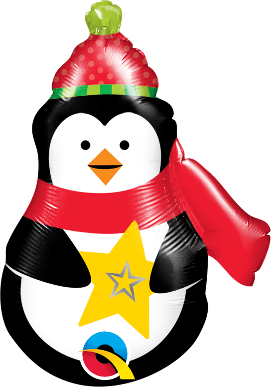 Qualatex Mylar & Foil Precious Penguin 14″ Balloon (requires heat-sealing)