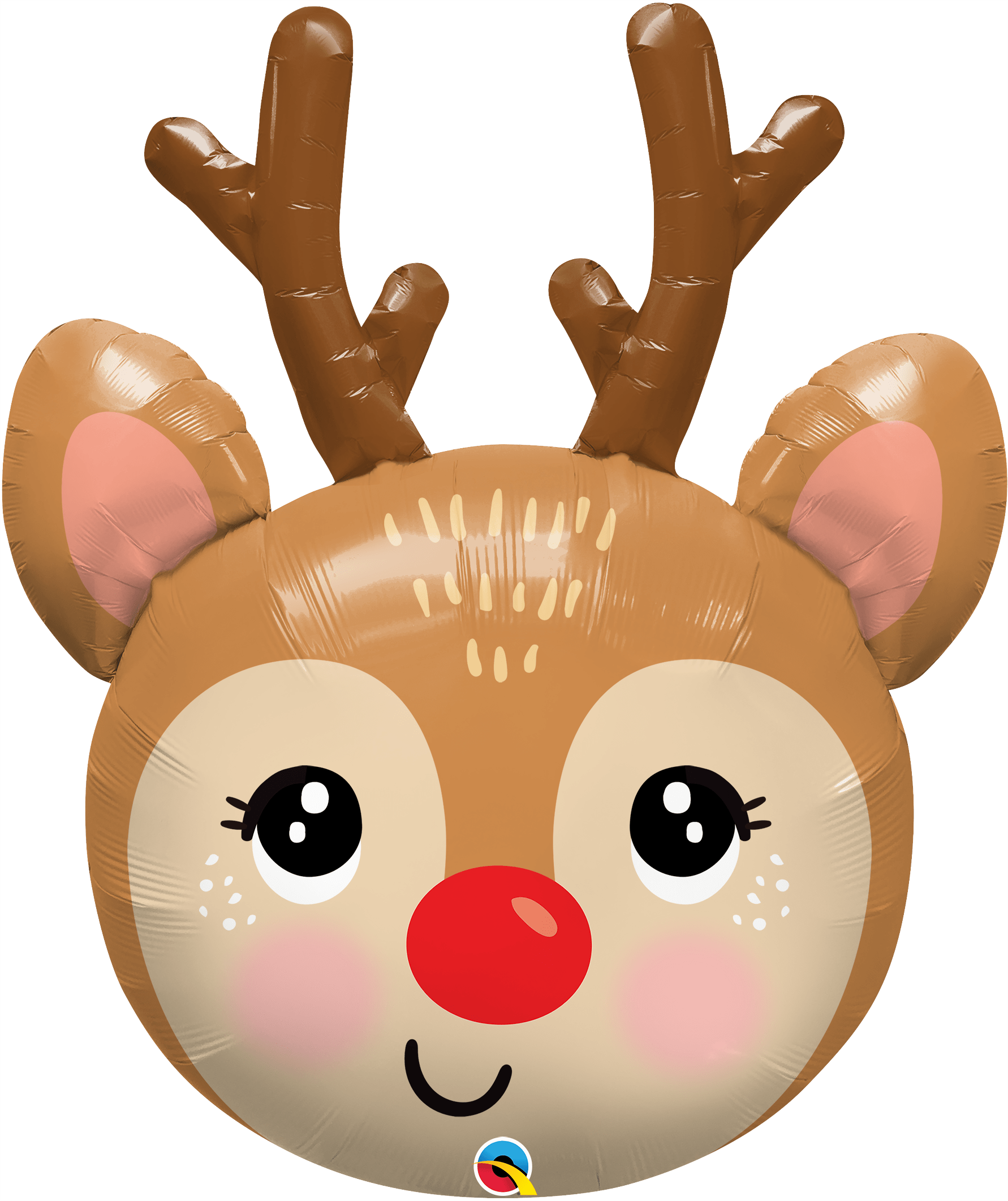 Qualatex Mylar & Foil Red-Nosed Reindeer 35″ Balloon