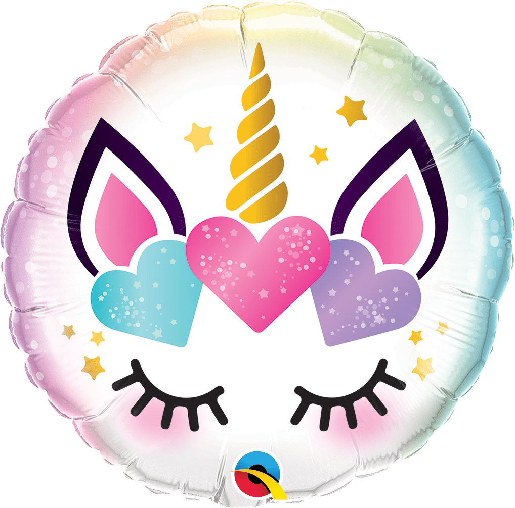Qualatex Mylar & Foil Unicorn Eyelashes 18″ Balloon