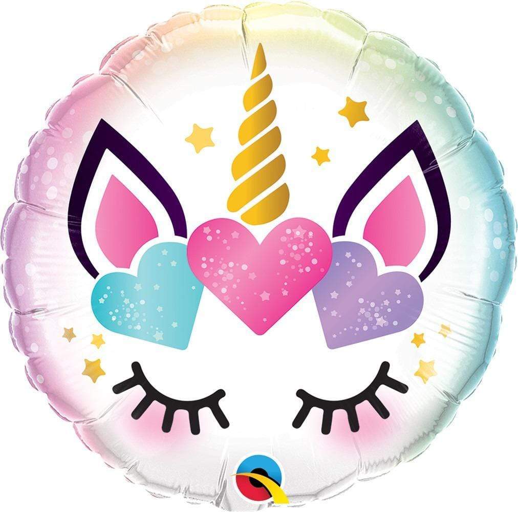 Qualatex Mylar & Foil Unicorn Eyelashes 18″ Balloon
