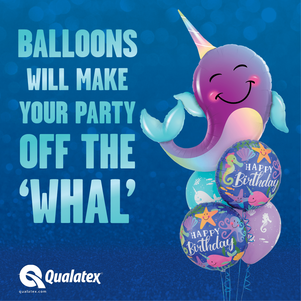 Qualatex Party Narwhal 40″