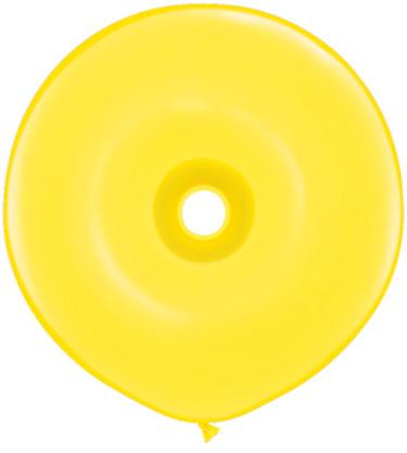 Qualatex Yellow GEO Donut 16" Latex Balloons (25)