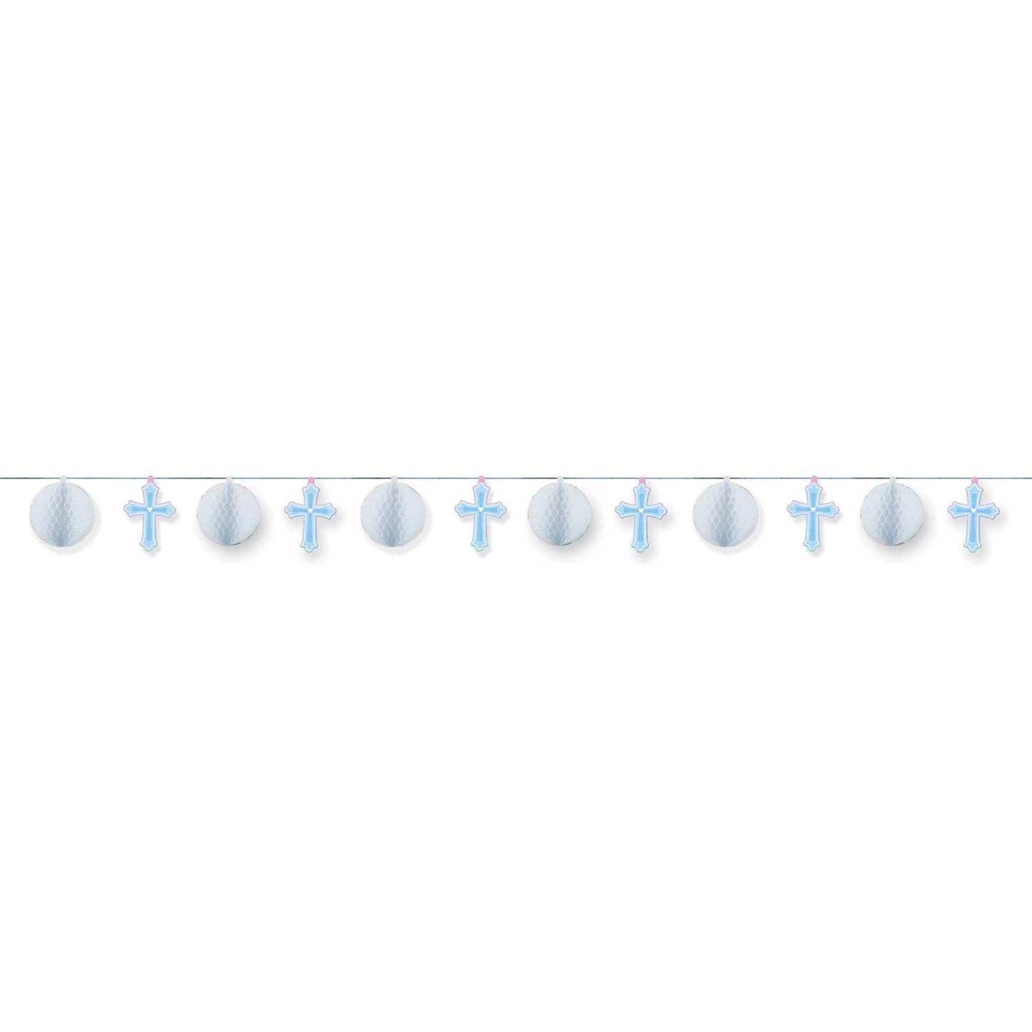 Religious Hnycmb Trimmer Blue by Amscan from Instaballoons