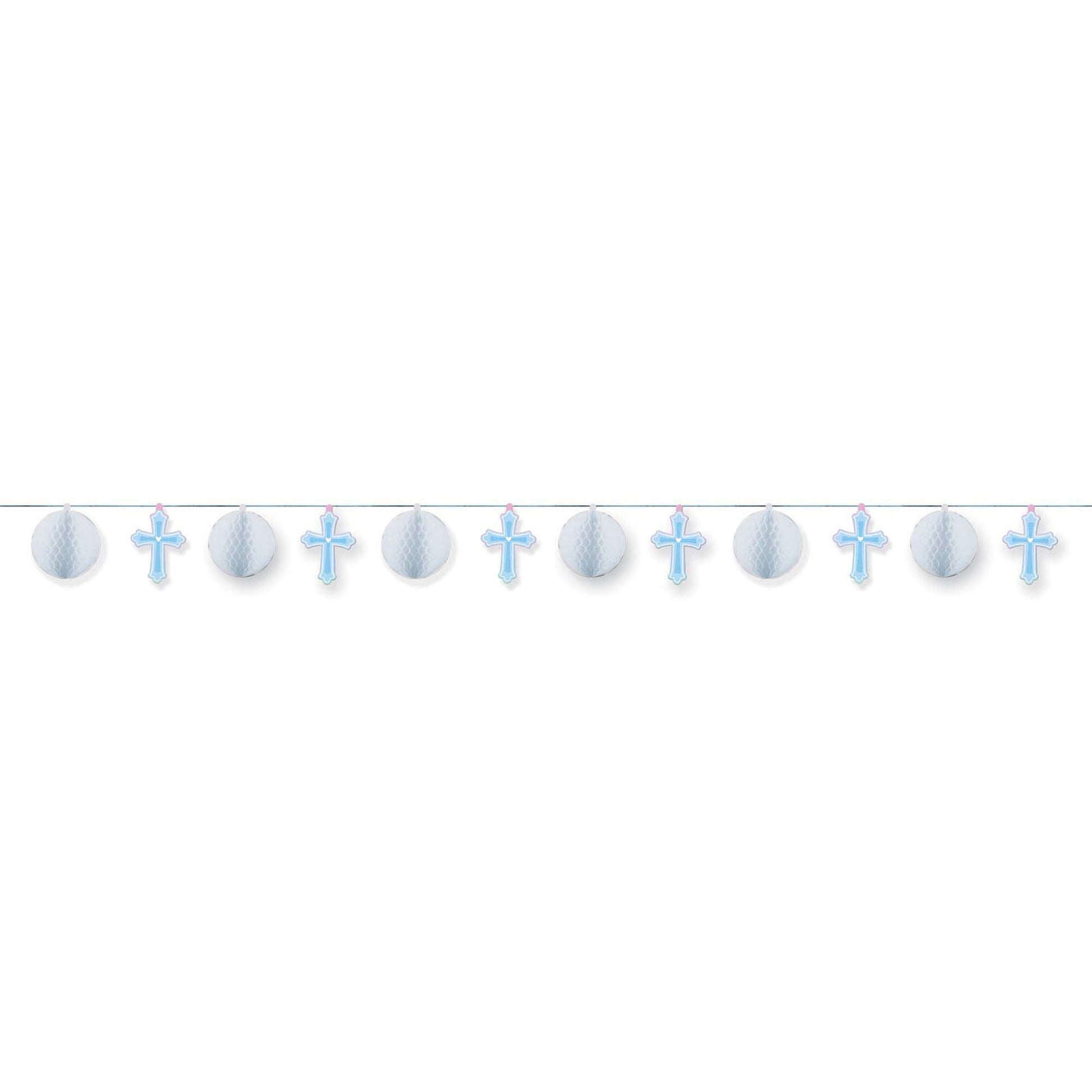 Religious Hnycmb Trimmer Blue by Amscan from Instaballoons