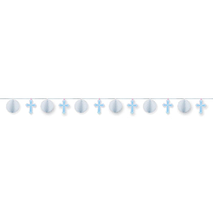 Religious Hnycmb Trimmer Blue by Amscan from Instaballoons