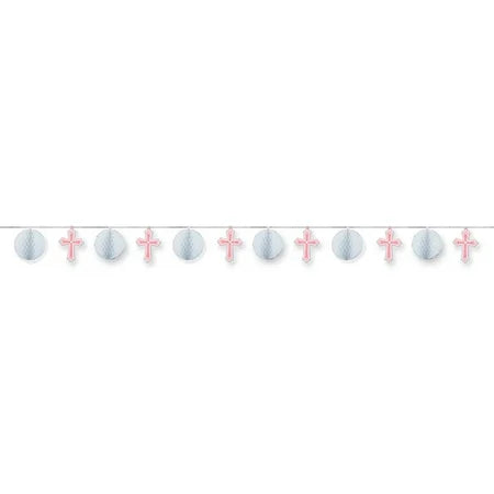 Religious Hnycmb Trimmer Pink by Amscan from Instaballoons