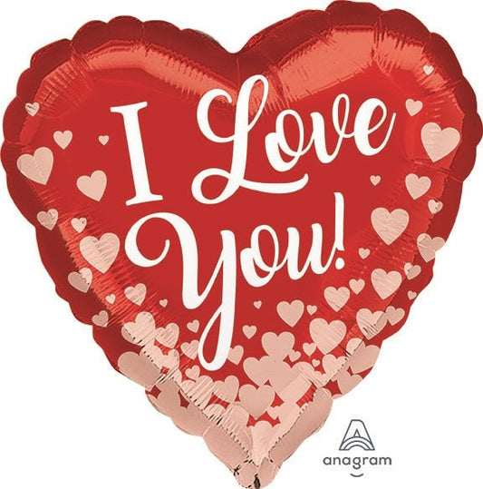 18" Rose Gold Love Hearts - Anagram
