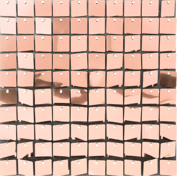 Shimmer Wall - Rose Gold Square - Portofino
