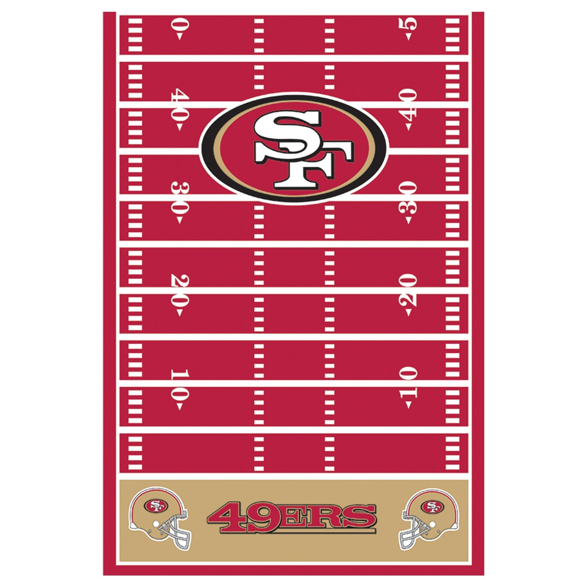 San Francisco 49ers Plastic Table Cover by Amscan from Instaballoons