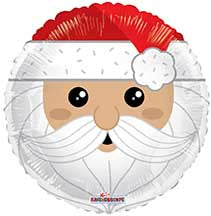 Santa and Reindeer 18″ Foil Balloon by Convergram from Instaballoons
