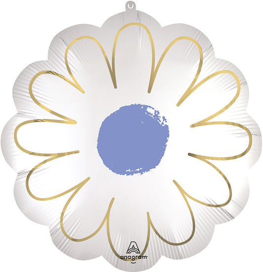 Satin Purple Daisy Flower 21″ Foil Balloon by Anagram from Instaballoons