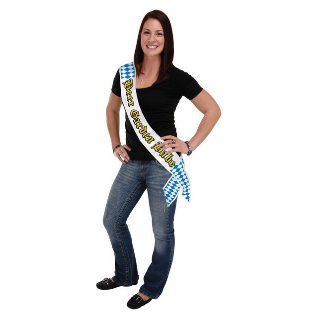 Satin Sash - Beer Garden Babe - The Beistle Company