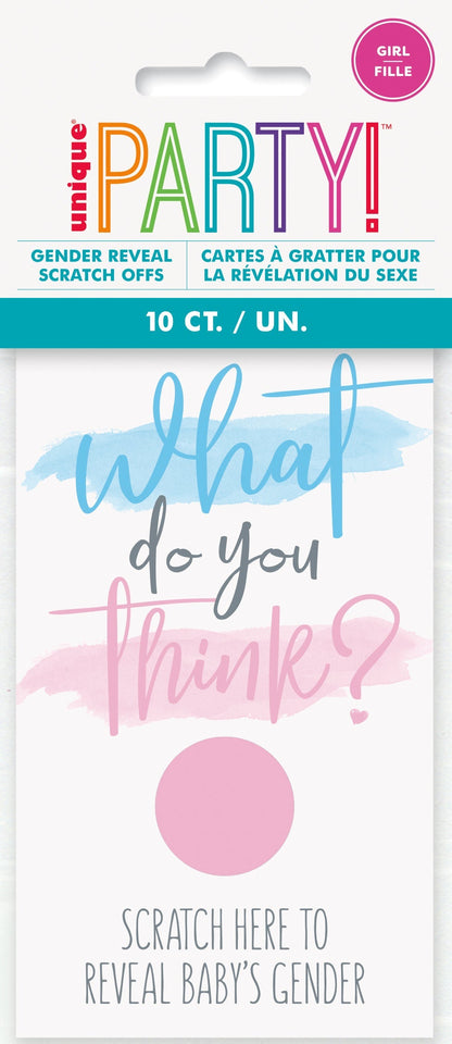 Scratch Off Gender Reveal Game - Girl by Unique from Instaballoons