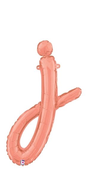 Script Letter J - Rose Gold - Betallic
