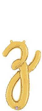Script Letter Z - Gold - Betallic