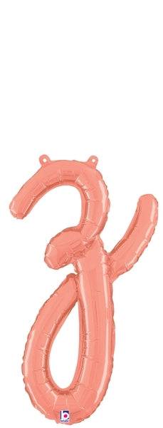 Script Letter Z - Rose Gold - Betallic