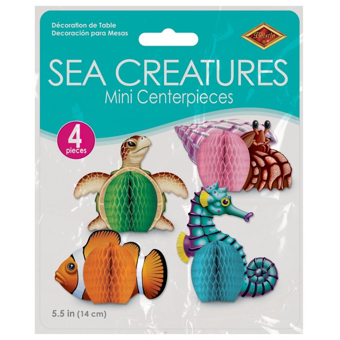 Sea Creatures Mini Centerpieces by Beistle from Instaballoons