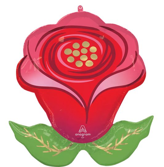 Sending Flowers Rose 30″ Foil Balloon by Anagram from Instaballoons