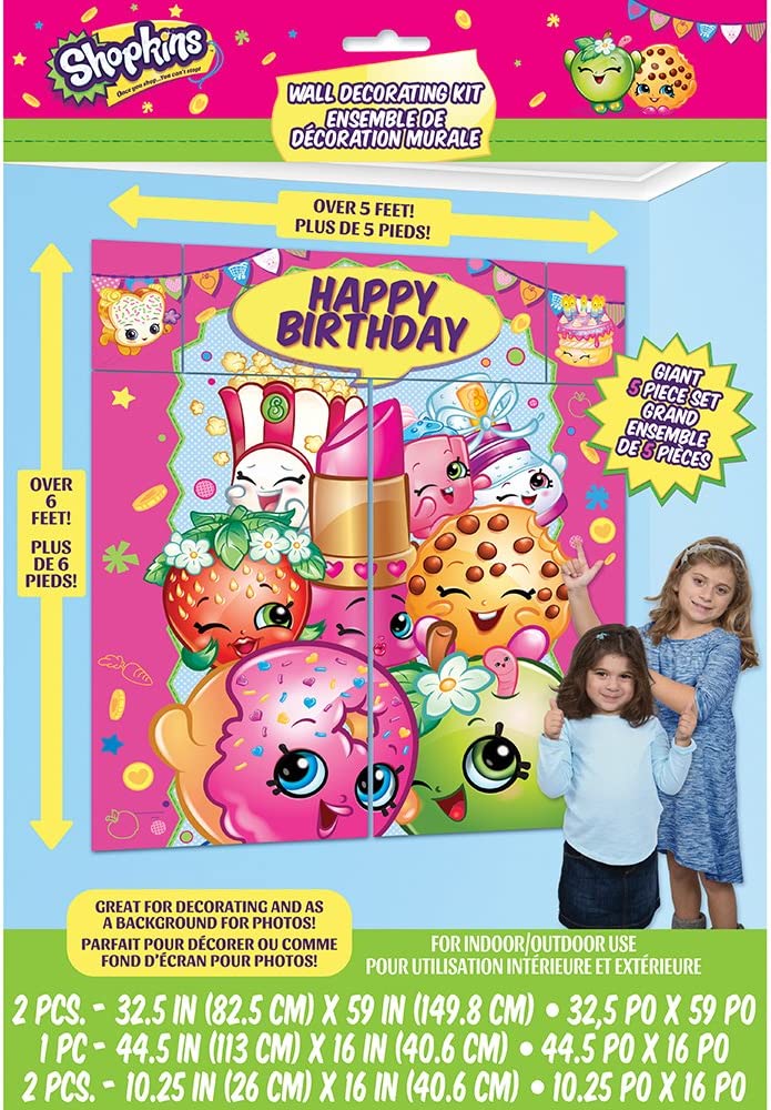 Shopkins Wall Deco Kit by Unique from Instaballoons