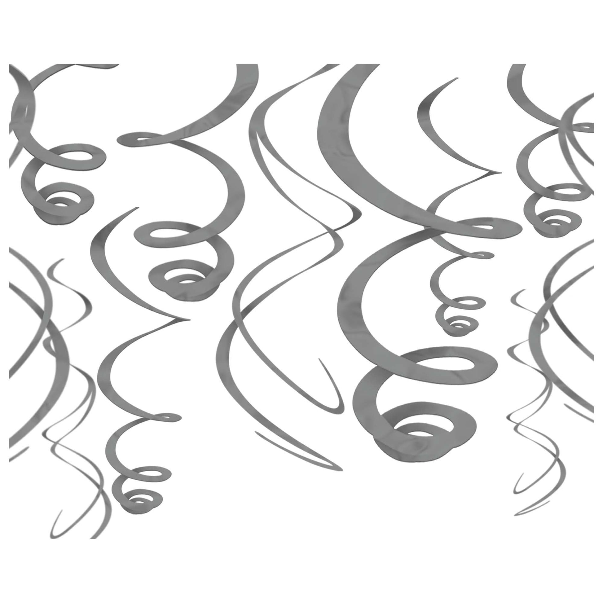 Silver Swirl Deco by Amscan from Instaballoons