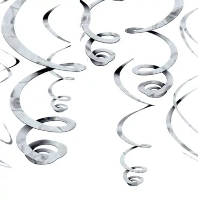 Silver Swirl Deco by Amscan from Instaballoons