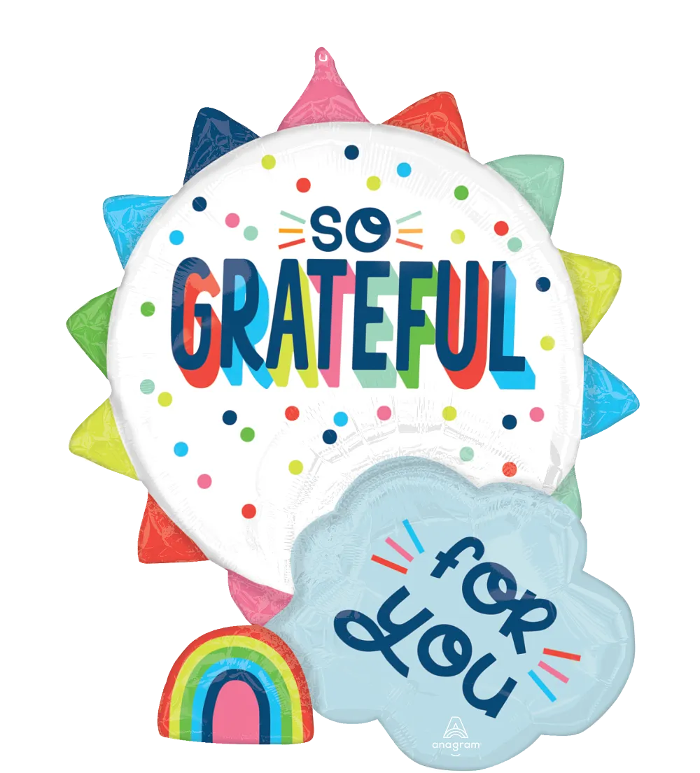 So Grateful for You 25″ Foil Balloon by Anagram from Instaballoons