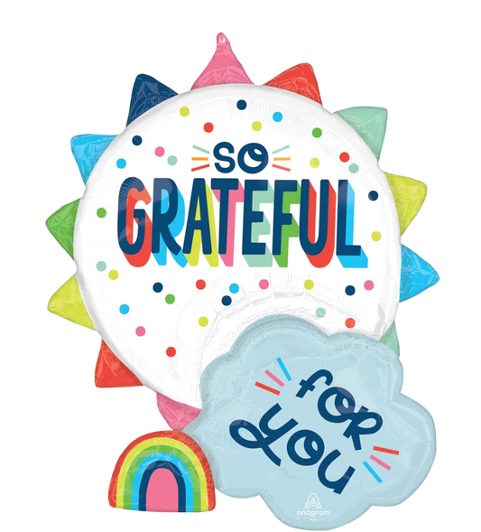 So Grateful for You 25″ Foil Balloon by Anagram from Instaballoons