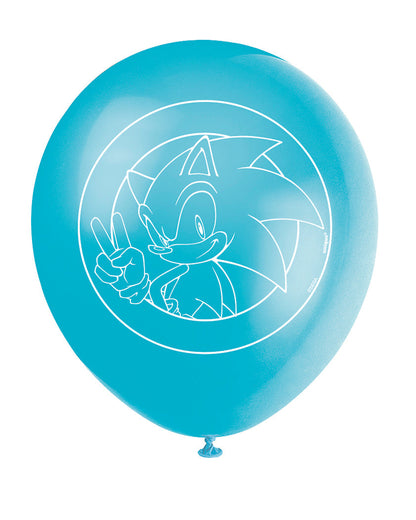 Sonic the Hedgehog 12″ Latex Balloons by Unique from Instaballoons