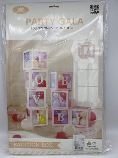SoNice Balloon Accessories Baby Shower Balloon Boxes