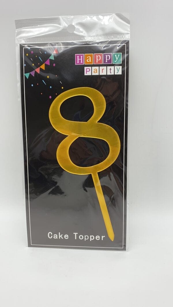 SoNice Cake Topper Gold #8