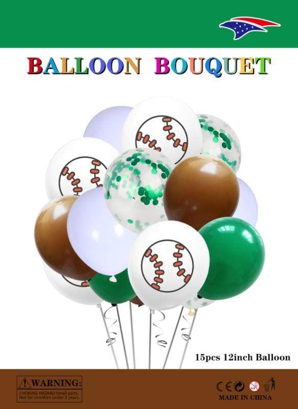 SoNice Latex Baseball Balloon Bouquet