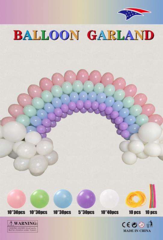 Rainbow Cloud Organic Balloon Garland Kit