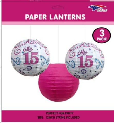 SoNice Mis Quince Años Lantern Set