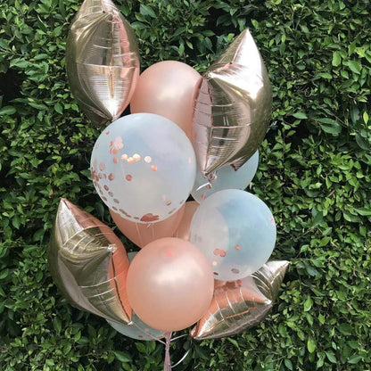SoNice Mylar & Foil Confetti Balloon Bouquet Kit - 12 Balloons