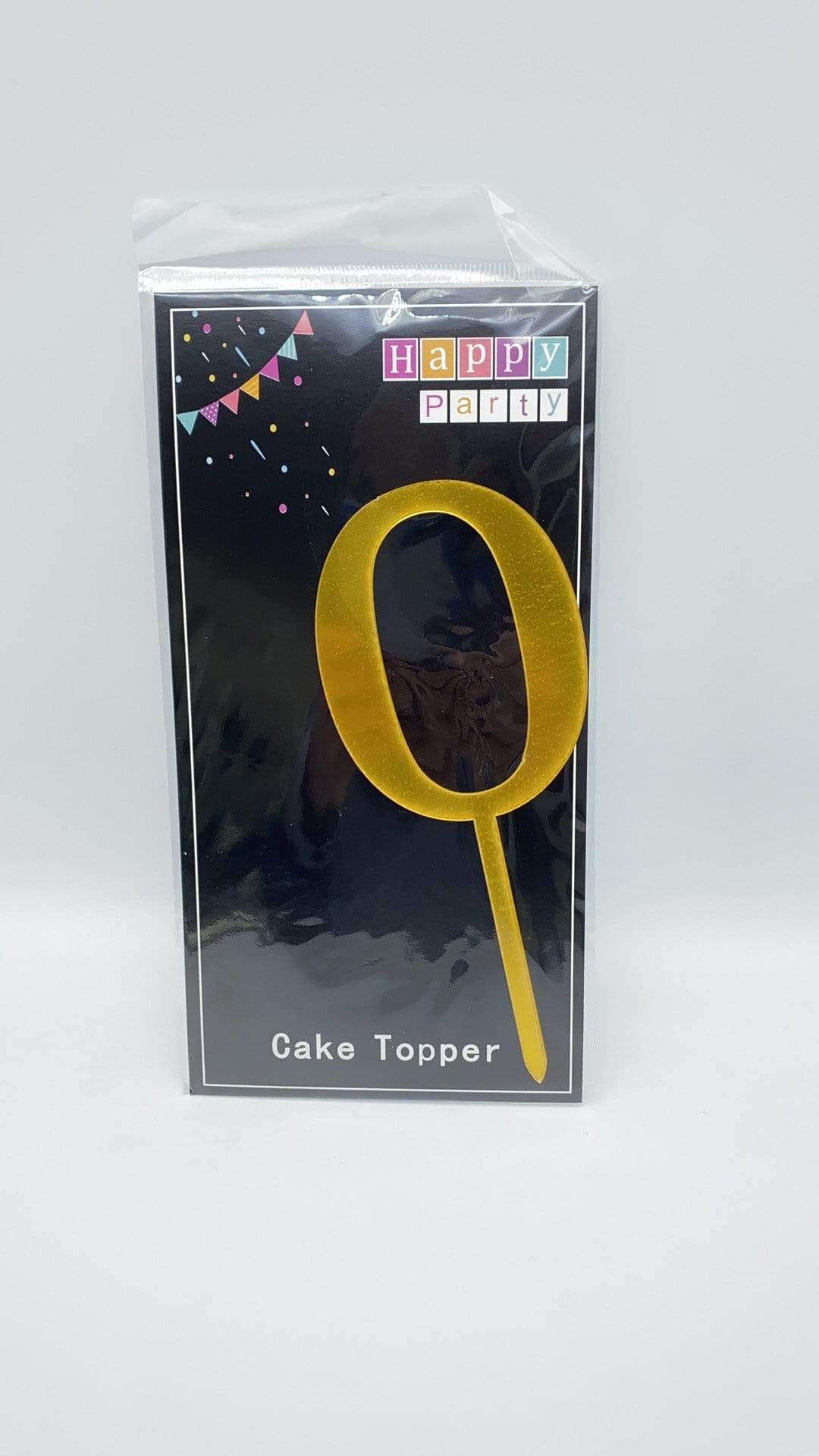 SoNice Party Supplies Cake Topper Gold #0