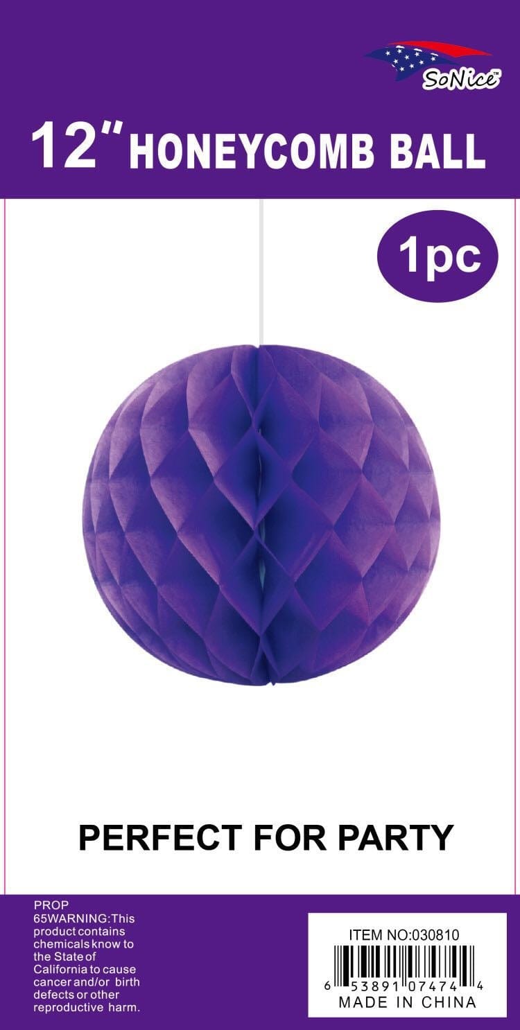 SoNice Purple Purple Honeycomb Ball