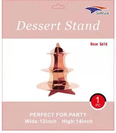 SoNice Rose Gold Cupcake Stand 12″ x 14″