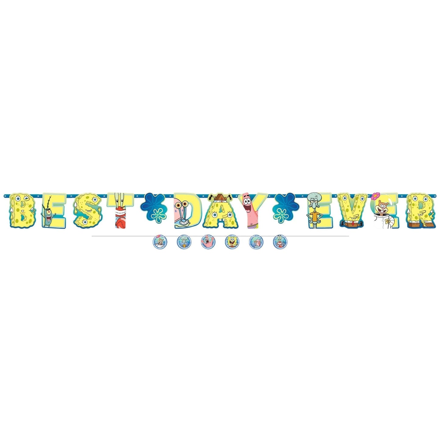 SpongeBob© Jumbo Letter Banner Kit 10ft - Amscan