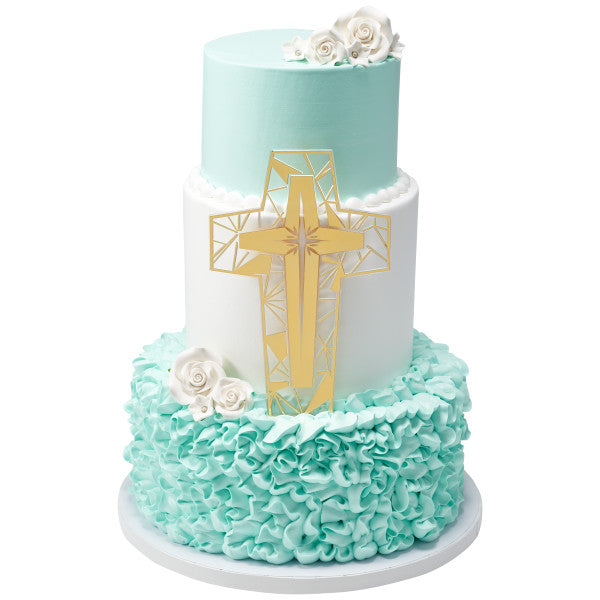 Stained Glass Cross Layon by DecoPac from Instaballoons