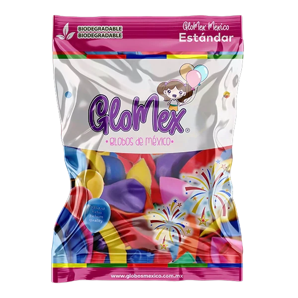 Standard Assortment 5″ Latex Balloons by GloMex from Instaballoons