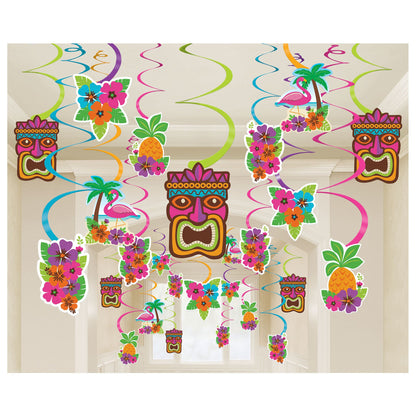 Summer Luau Swirl Decorations Value Pack - Amscan