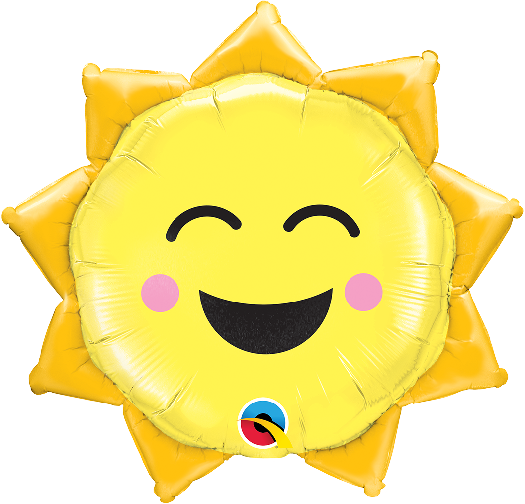 Sunny Smile Sun 35″ Foil Balloon by Qualatex from Instaballoons