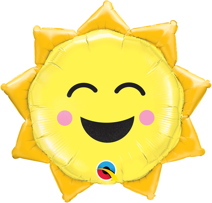 Sunny Smile Sun 35″ Foil Balloon by Qualatex from Instaballoons