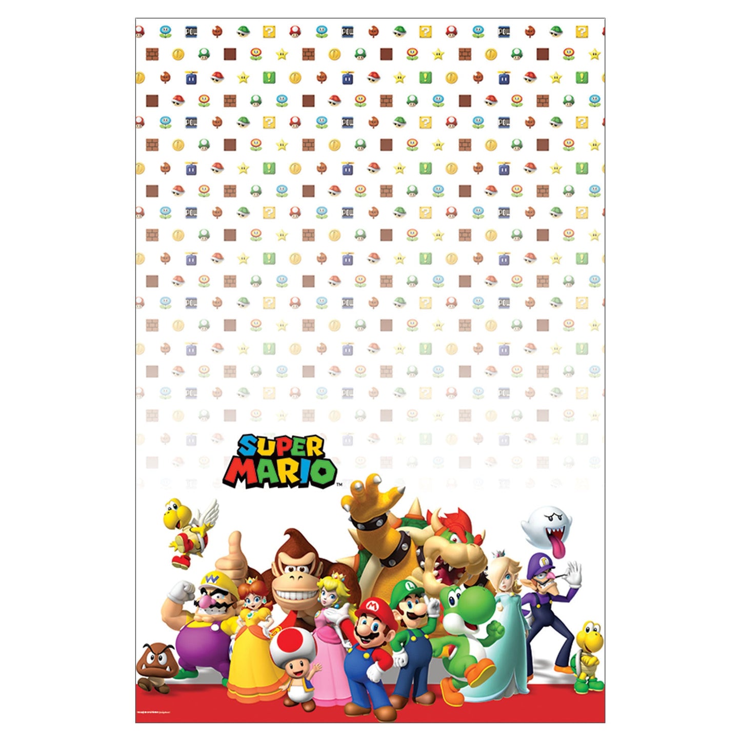Super Mario Bros Table Cover by Amscan from Instaballoons