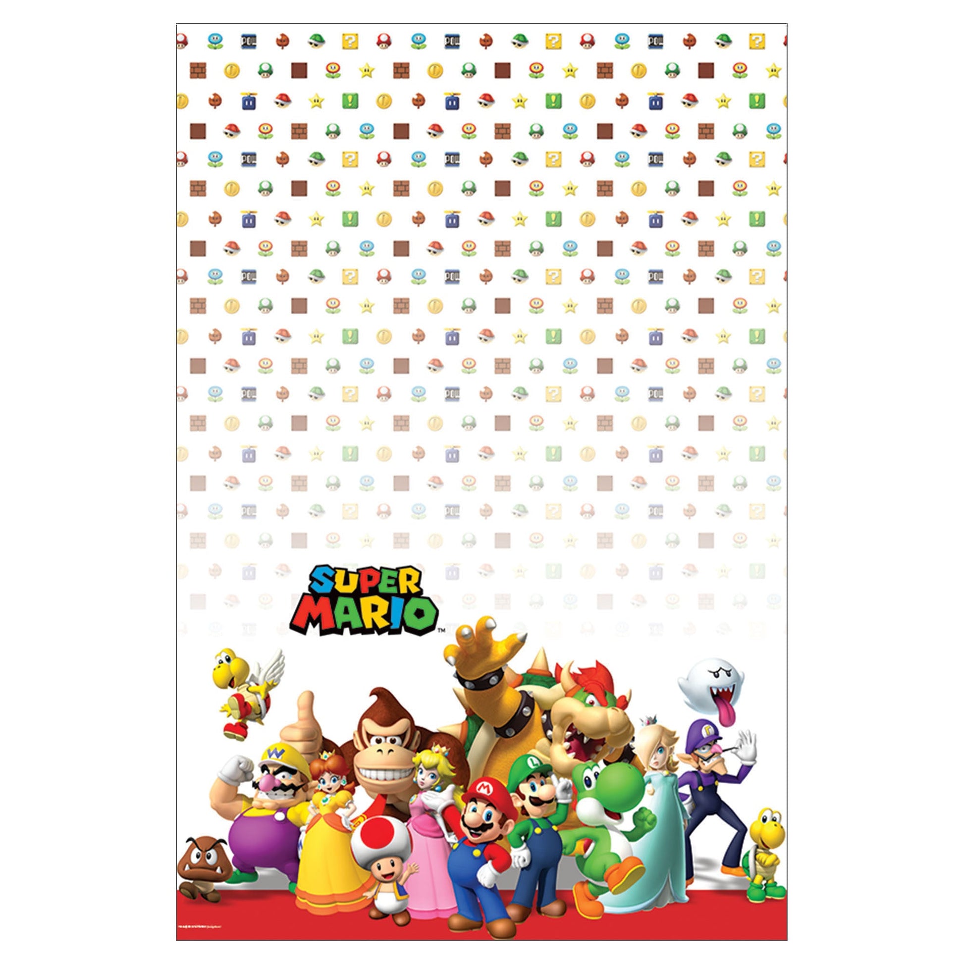 Super Mario Bros Table Cover by Amscan from Instaballoons