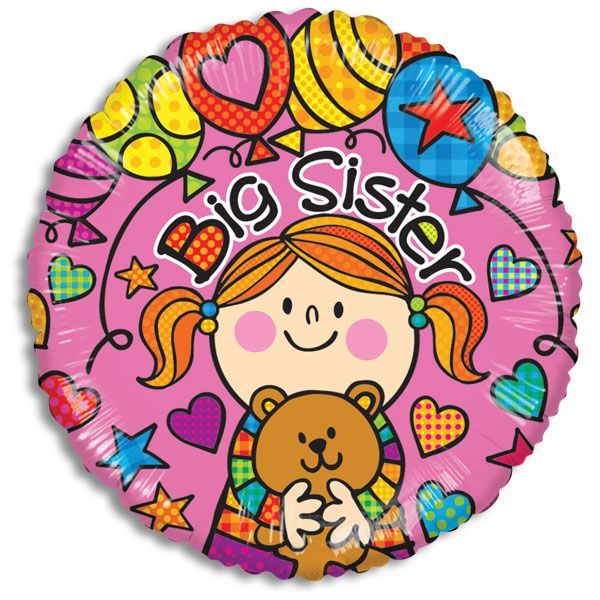SV Big Sister 18″ Foil Balloon by Convergram from Instaballoons